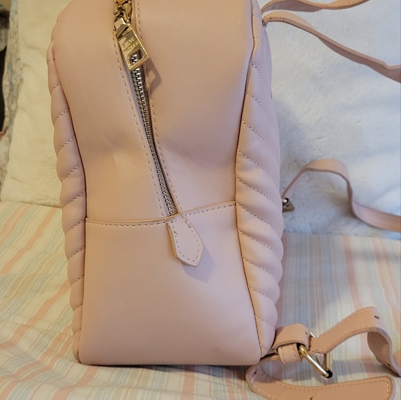 Steve Madden blush-pink vegan-leather back pack - Picture 2 of 6